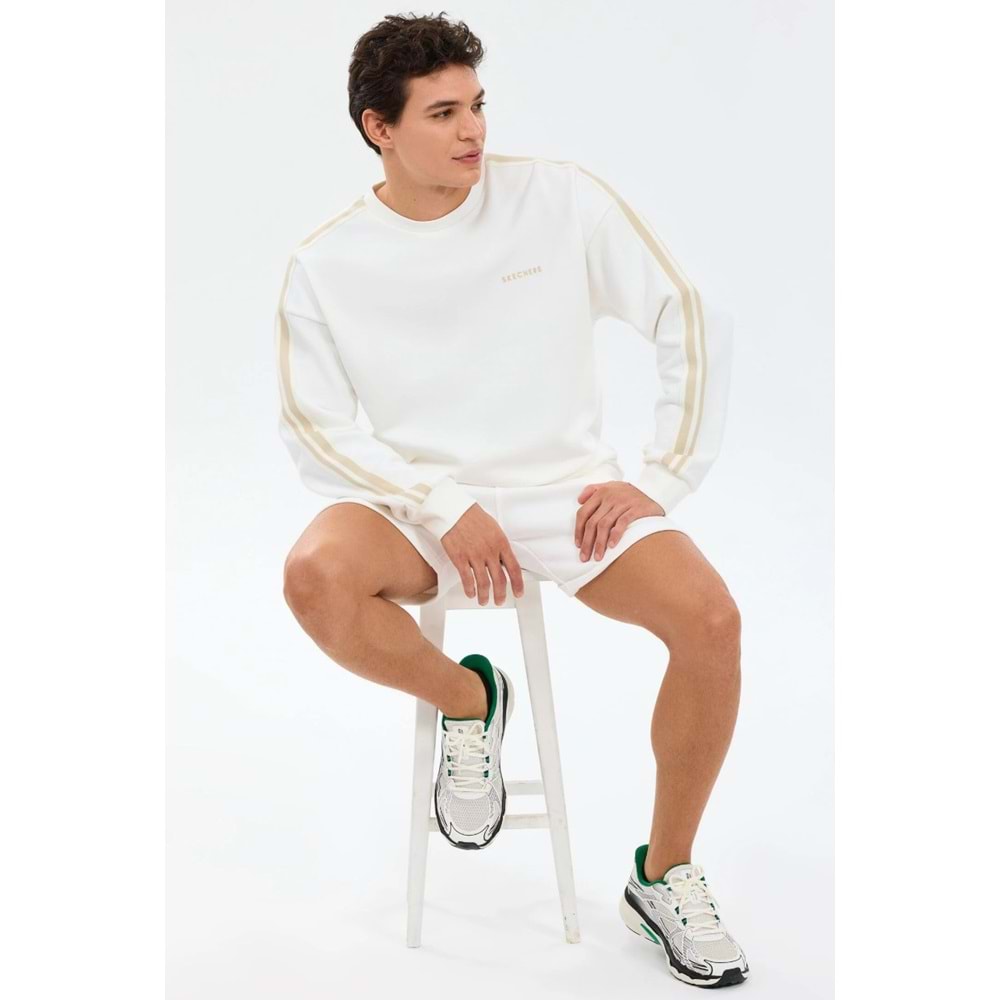 Skechers S2610103-3855 M Fleece Crew Neck Sweatshirt Erkek Sweatshirt