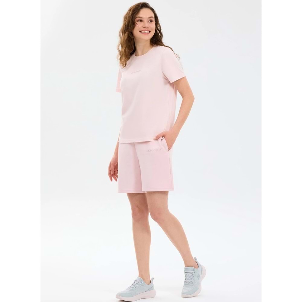 Skechers S2510029-0441 W Essential Crewneck T-Shirt Kadın Tişört
