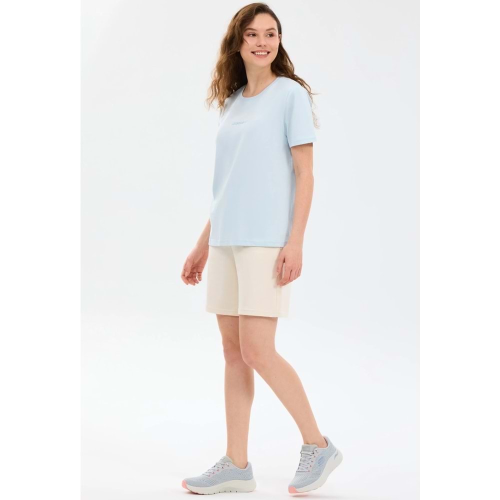 Skechers S2510029-0721 W Essential Crewneck T-Shirt Kadın Tişört