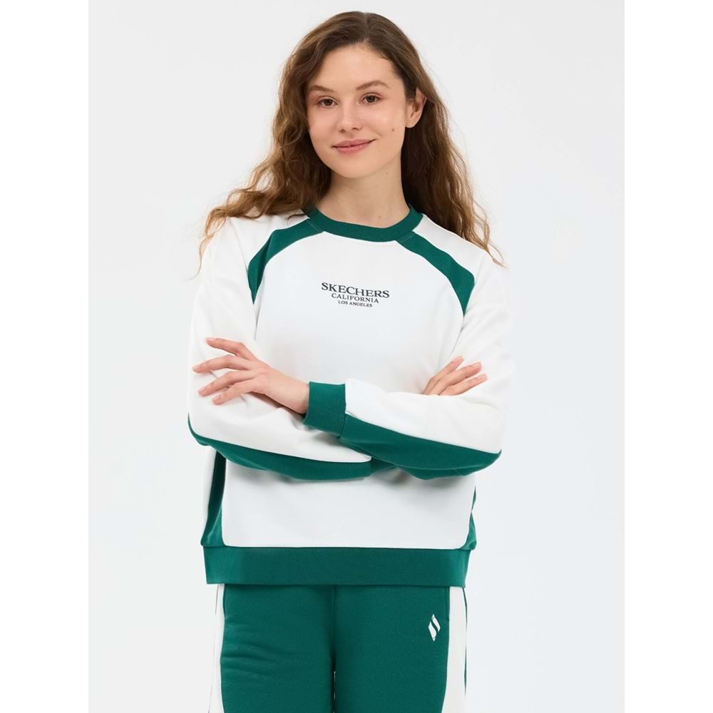Skechers S2610028-3855 W Fleece Loose Fit Sweatshirt Kadın Sweatshirt