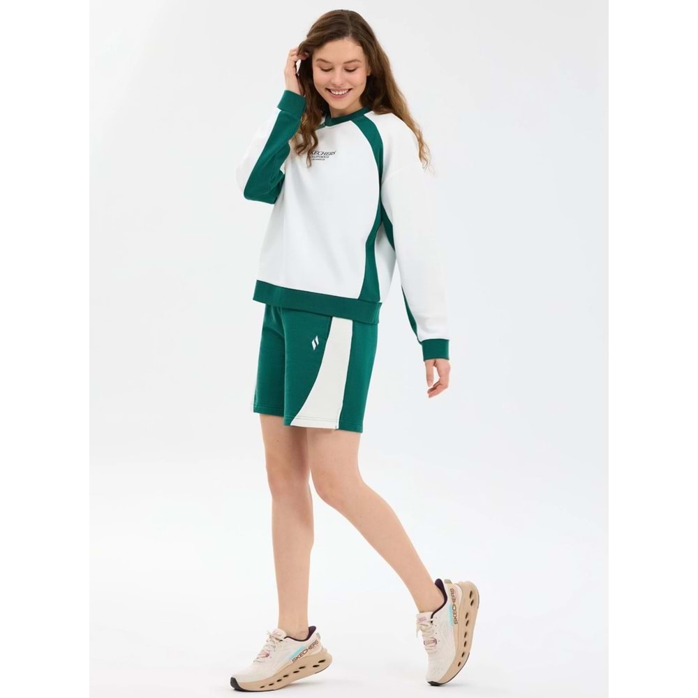 Skechers S2610028-3855 W Fleece Loose Fit Sweatshirt Kadın Sweatshirt