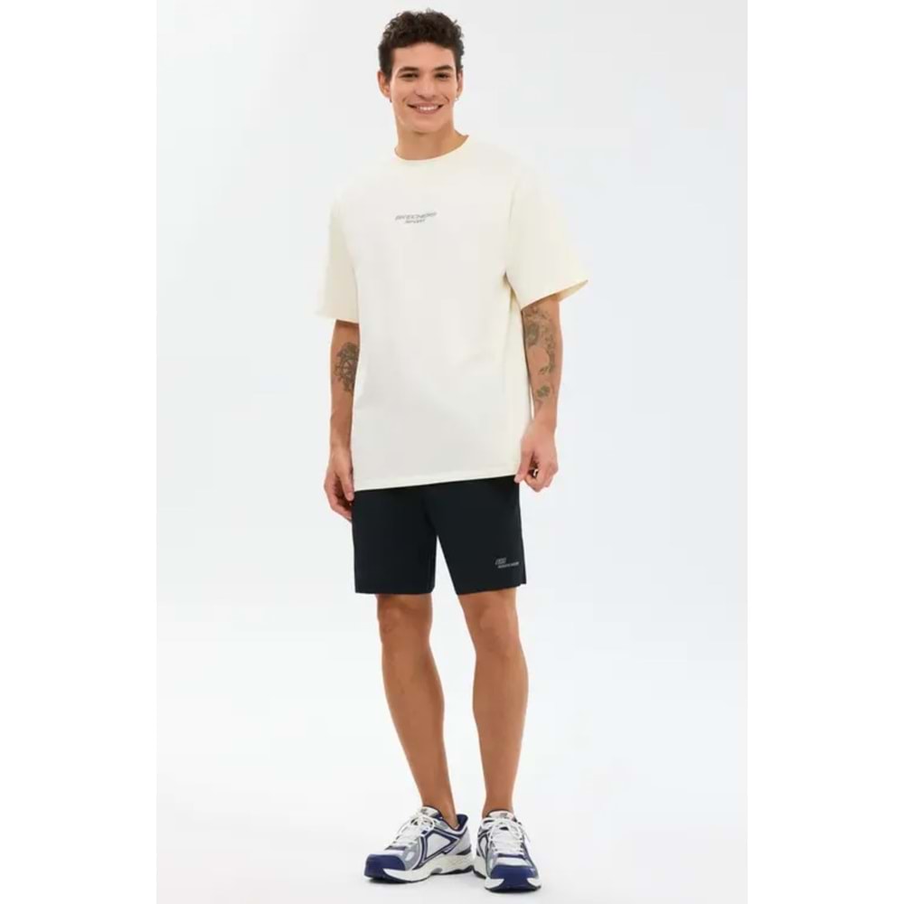 Skechers S231094-3855 M Graphic Tee Reflect Logo Oversize T-Shirt Erkek Tişort