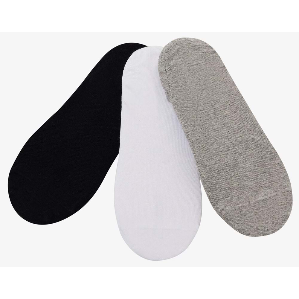 Skechers S2520314-3474 U No Show 3 Pack 3 Parça-Adet Unisex Çorap