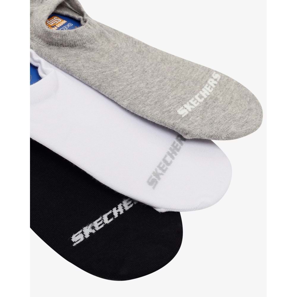 Skechers S2520314-3474 U No Show 3 Pack 3 Parça-Adet Unisex Çorap