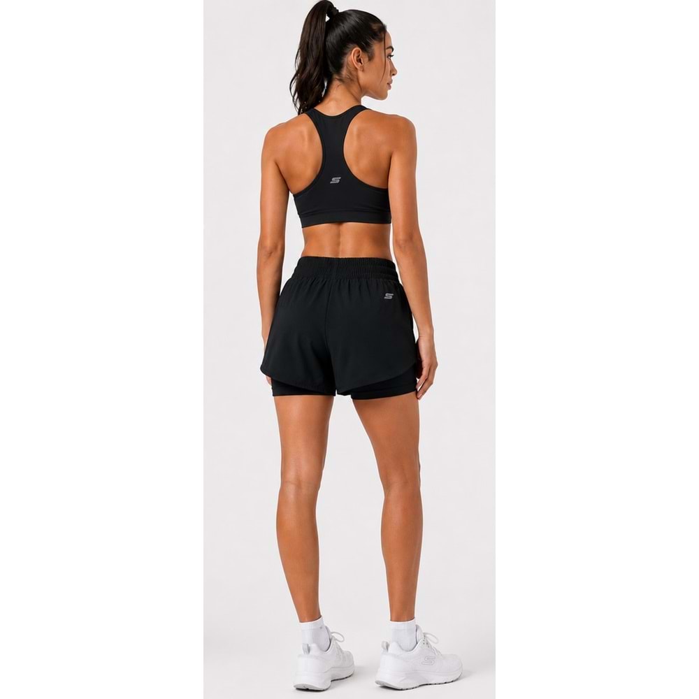 Skechers S2610155-3817 W Performance Coll. 4 Inch 2 In 1 Short Taytlı Kadın Şort