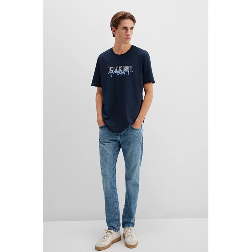 Mavi M067114-34319 İstanbul Baskılı Tişört Erkek T-Shirt