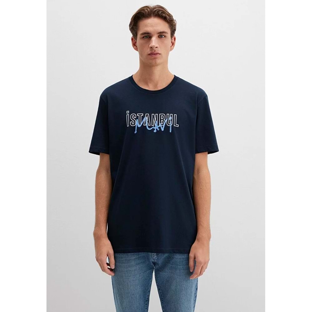 Mavi M067114-34319 İstanbul Baskılı Tişört Erkek T-Shirt