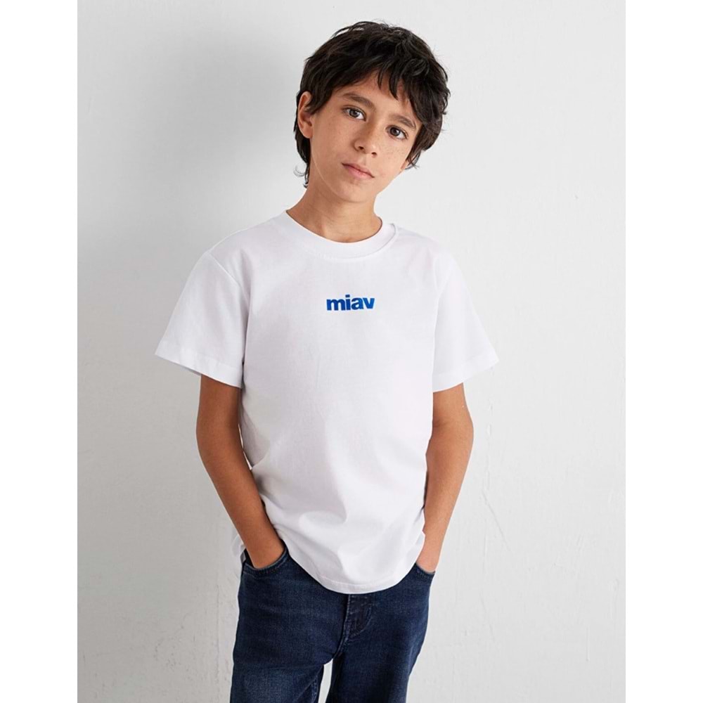 Mavi M66332620 Miav Baskılı Unisex Çocuk Tişört