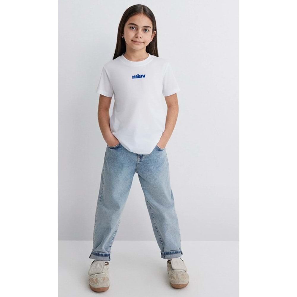 Mavi M66332620 Miav Baskılı Unisex Çocuk Tişört