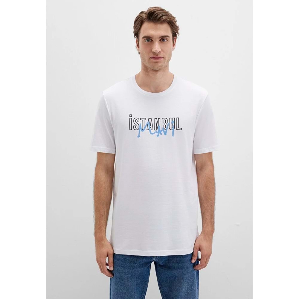 Mavi M067114-620 İstanbul Baskılı Tişört Erkek T-Shirt