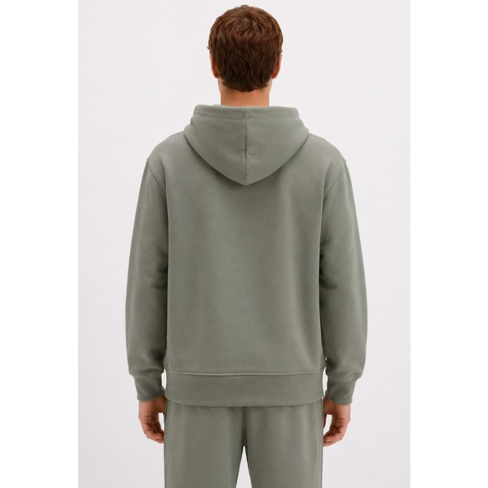 Mavi 065809-80692 Logo Nakışlı Erkek Kapüşonlu Sweatshirt