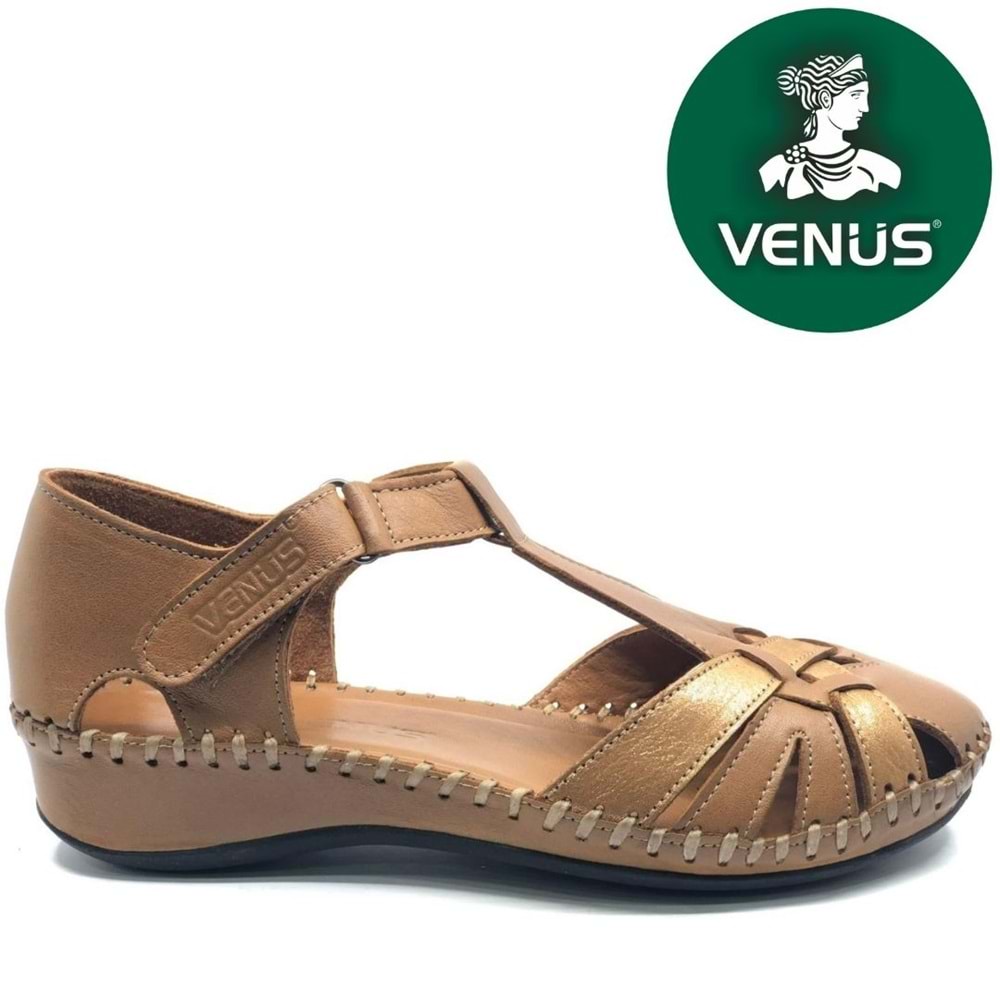 Venüs Tingi Hakiki Deri Comfort Ortopedik Kadın Sandalet