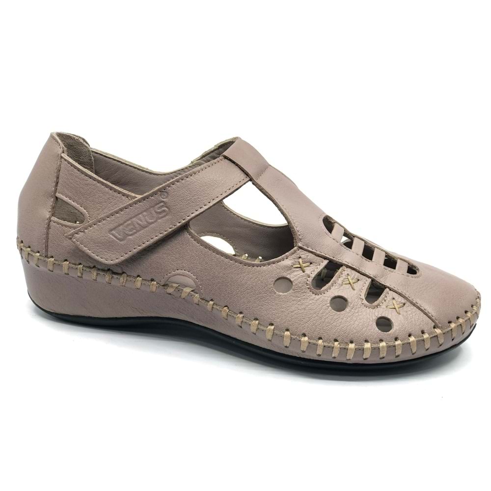 Venüs Burgi Hakiki Deri Comfort Ortopedik Kadın Sandalet