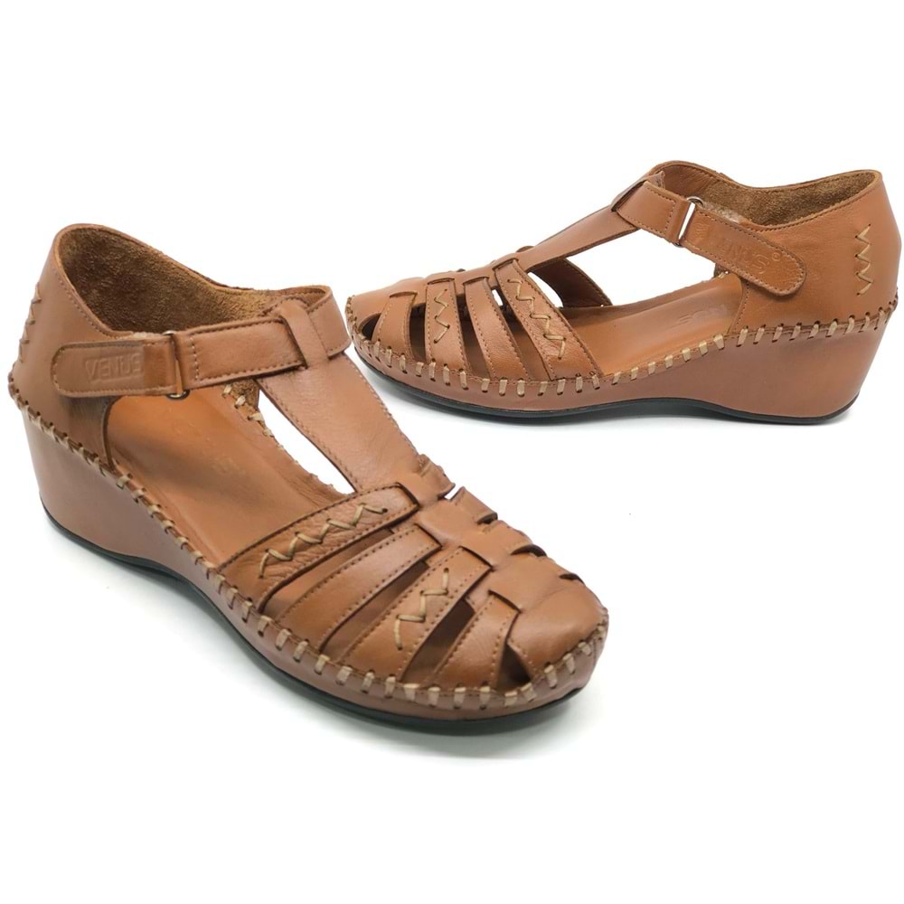 Venüs Miqula Hakiki Deri Comfort Ortopedik Kadın Sandalet