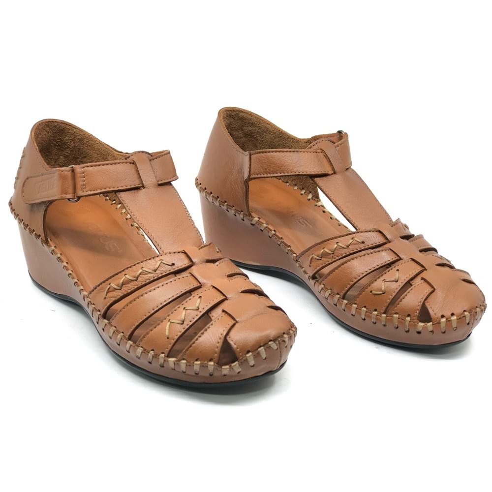 Venüs Miqula Hakiki Deri Comfort Ortopedik Kadın Sandalet