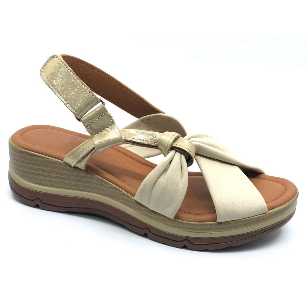 Venüs Tarda Hakiki Deri Comfort Ortopedik Kadın Sandalet