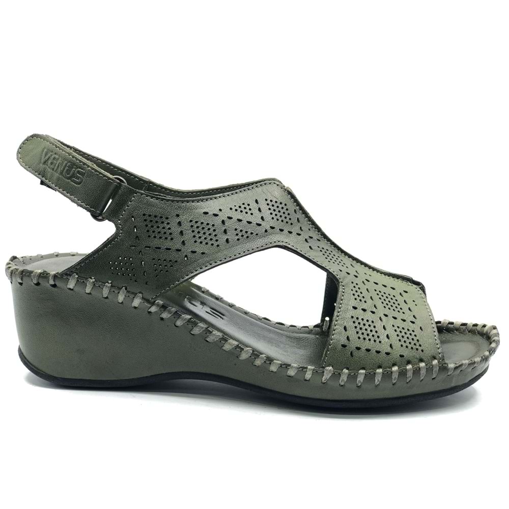 Venüs Şomali Hakiki Deri Comfort Ortopedik Kadın Sandalet