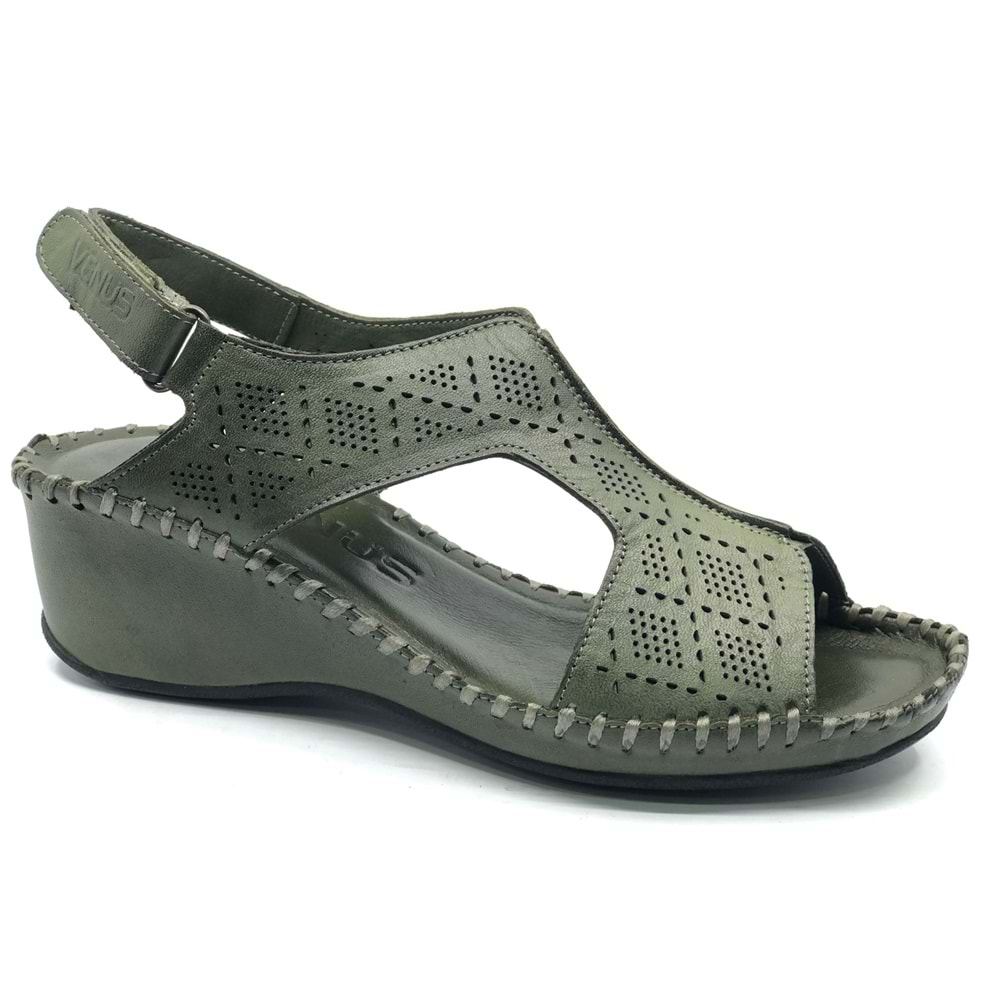 Venüs Şomali Hakiki Deri Comfort Ortopedik Kadın Sandalet