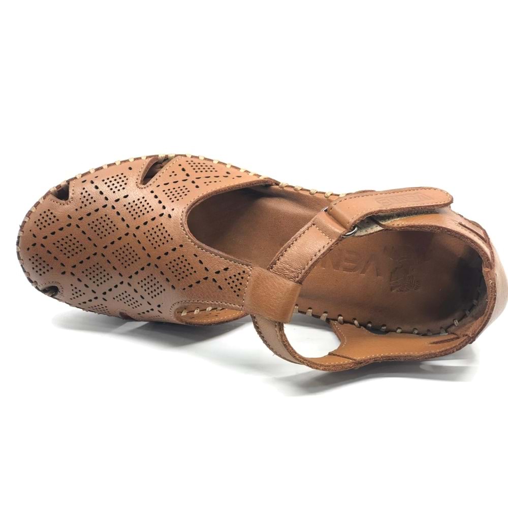 Venüs Linda Hakiki Deri Comfort Ortopedik Kadın Sandalet