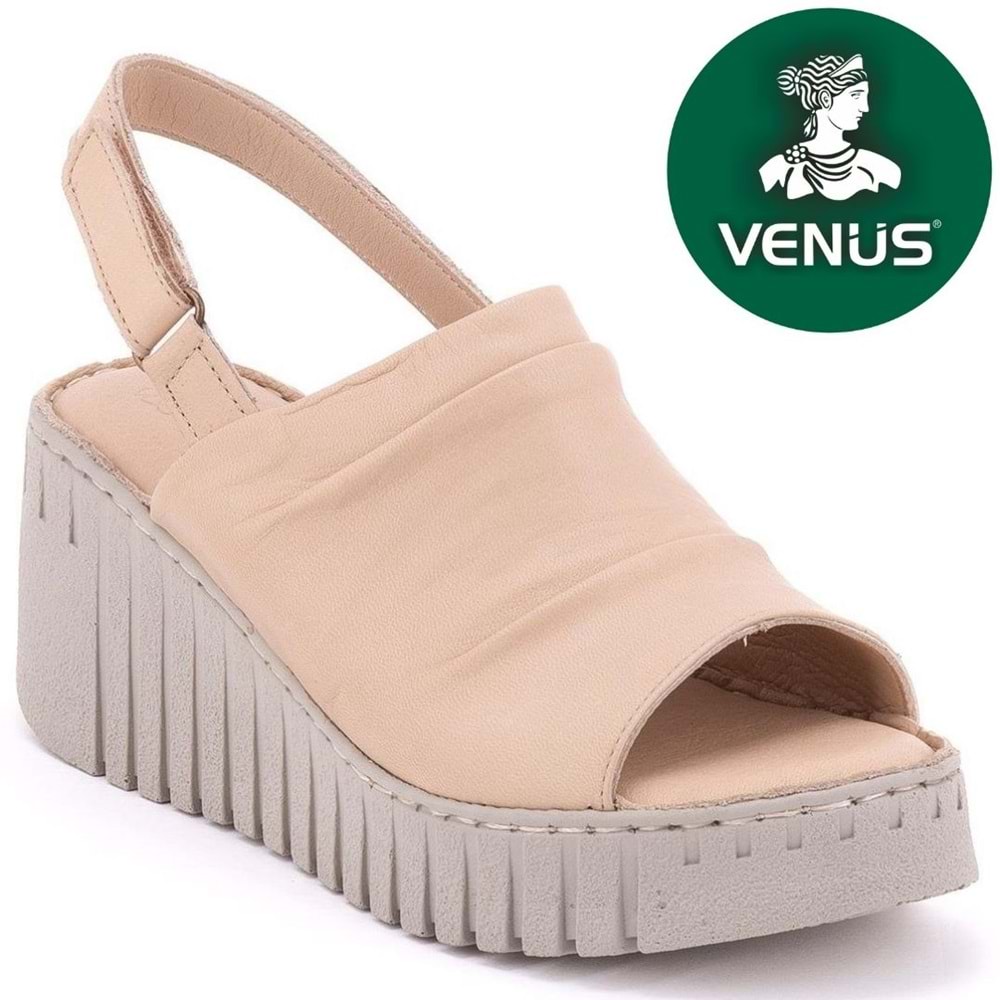 Venüs Trogi Hakiki Deri Comfort Ortopedik Kadın Sandalet