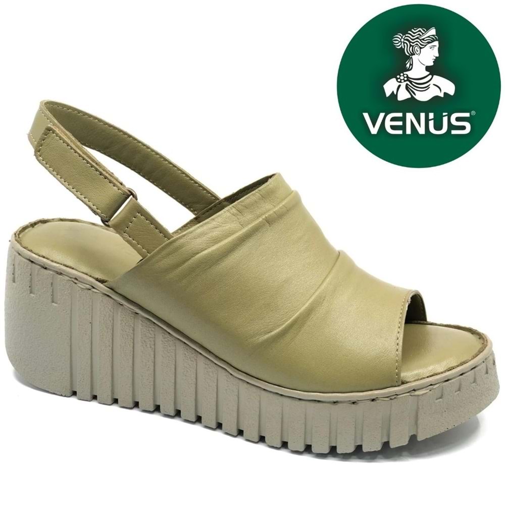 Venüs Trogi Hakiki Deri Comfort Ortopedik Kadın Sandalet