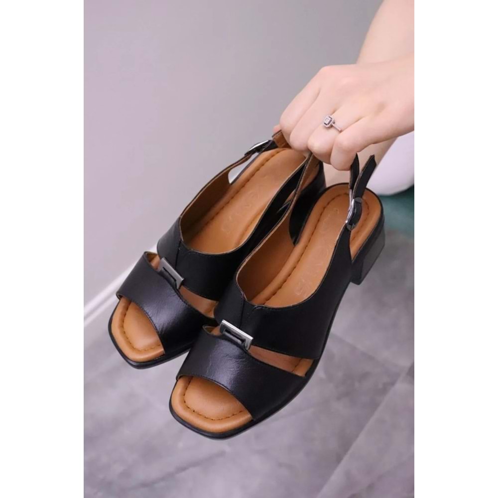 Venüs Lota Hakiki Deri Comfort Ortopedik Kadın Sandalet