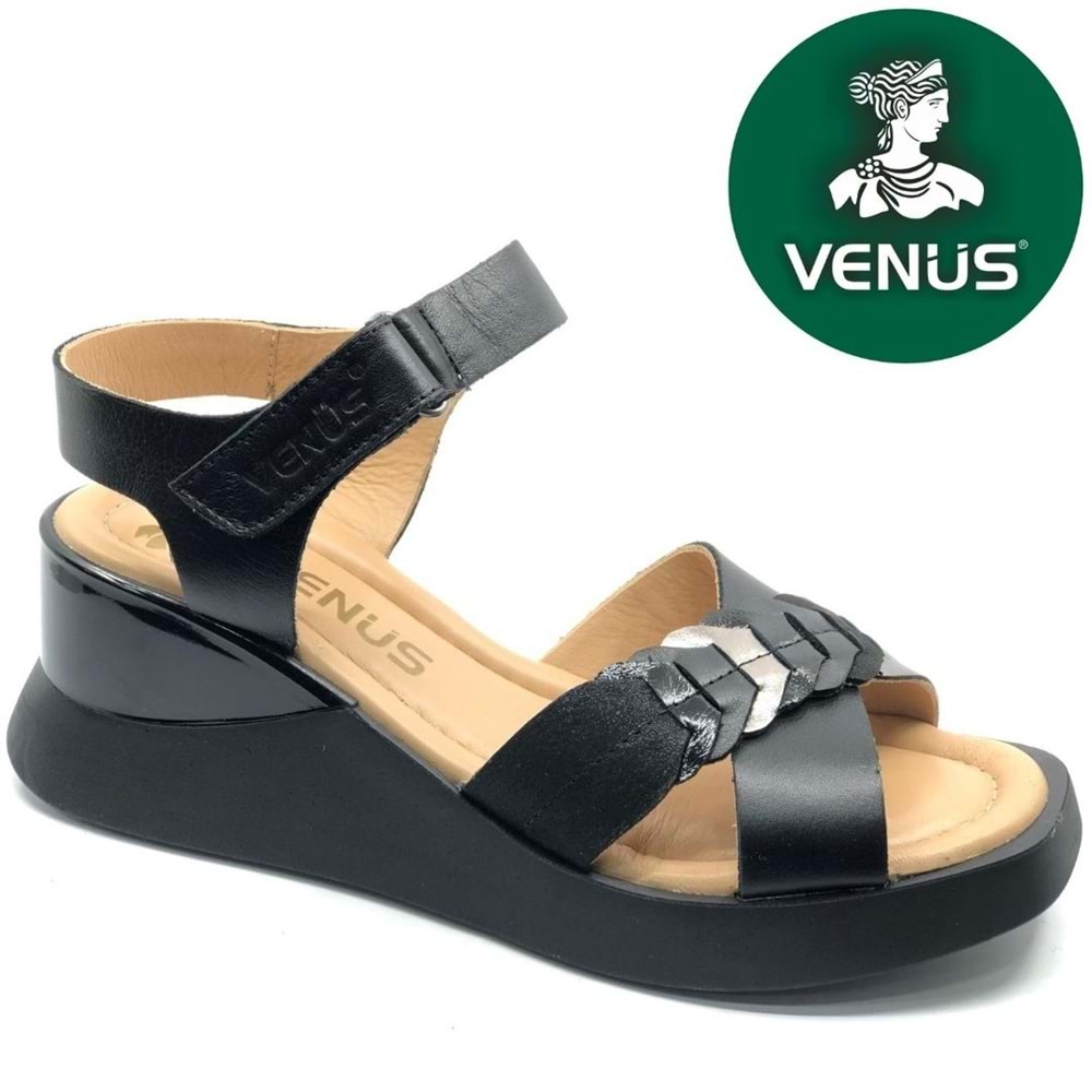 Venüs Vollig Hakiki Deri Comfort Ortopedik Kadın Sandalet