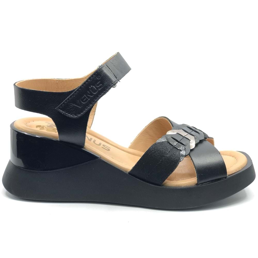 Venüs Vollig Hakiki Deri Comfort Ortopedik Kadın Sandalet