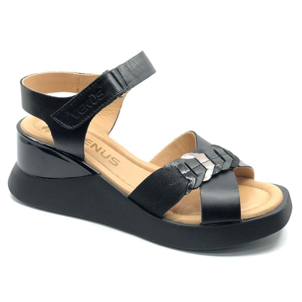 Venüs Vollig Hakiki Deri Comfort Ortopedik Kadın Sandalet