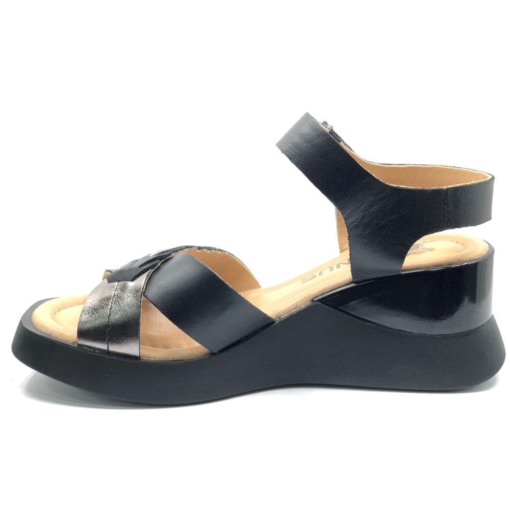 Venüs Vollig Hakiki Deri Comfort Ortopedik Kadın Sandalet