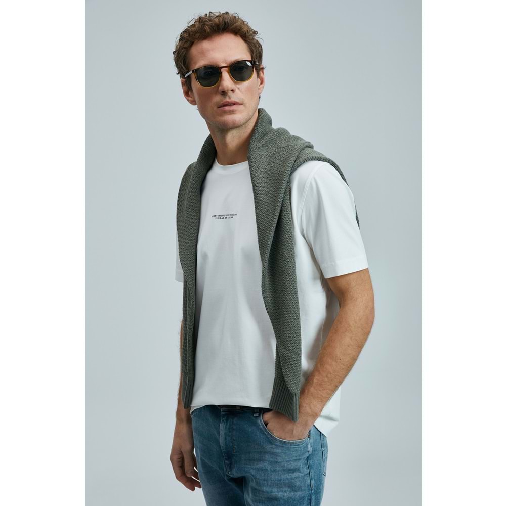 Lufian 111020242 Valor Modern Grafik T- Shirt Erkek Tişort