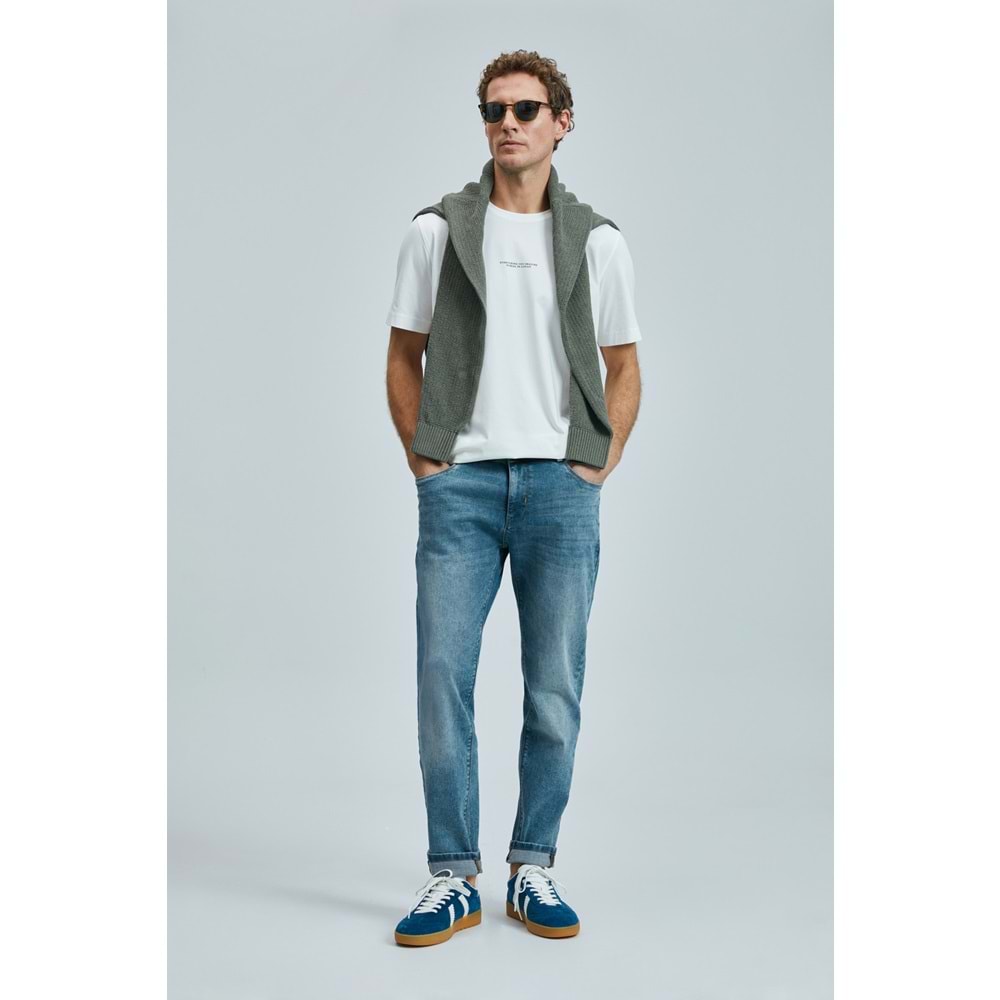 Lufian 111020242 Valor Modern Grafik T- Shirt Erkek Tişort