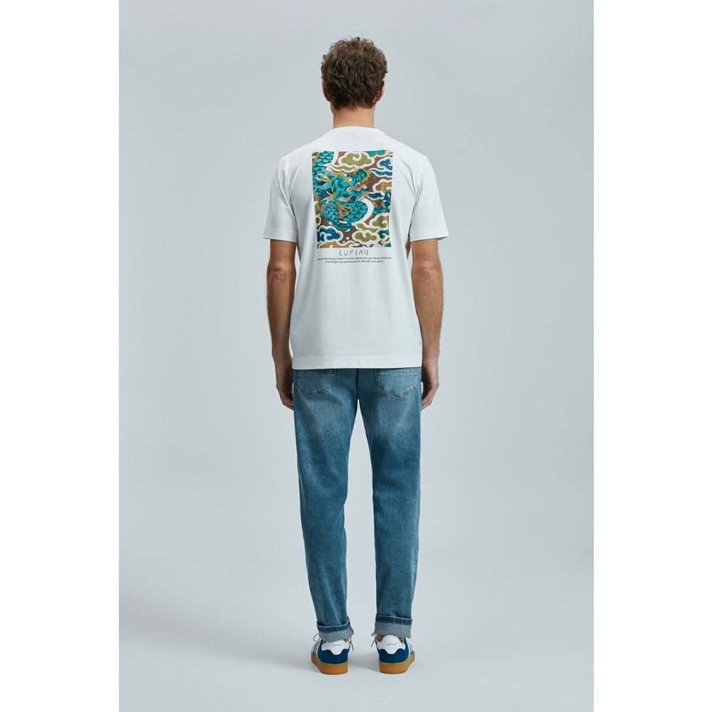 Lufian 111020242 Valor Modern Grafik T- Shirt Erkek Tişort