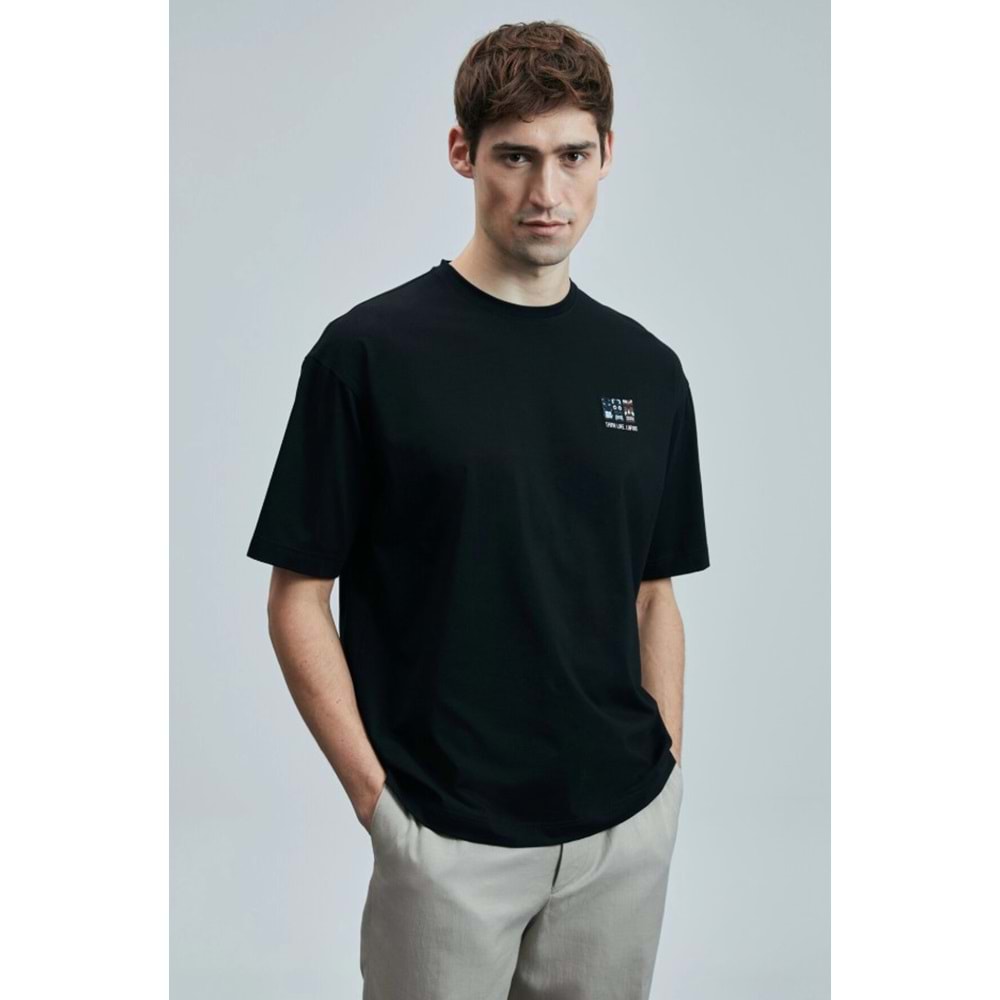 Lufian 111020248 Mask Modern Grafik T- Shirt Erkek Tişort