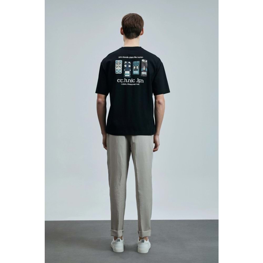 Lufian 111020248 Mask Modern Grafik T- Shirt Erkek Tişort