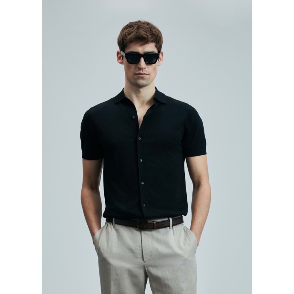 Lufian 111090132 Hector Erkek Modal Karışımlı Kazak Gömlek Erkek Gömlek