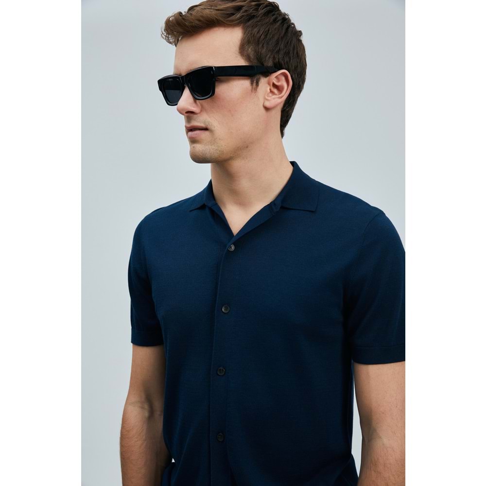 Lufian 111090132 Hector Erkek Modal Karışımlı Kazak Gömlek Erkek Gömlek