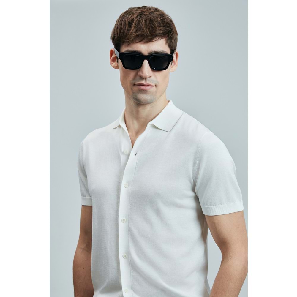 Lufian 111090132 Hector Erkek Modal Karışımlı Kazak Gömlek Erkek Gömlek