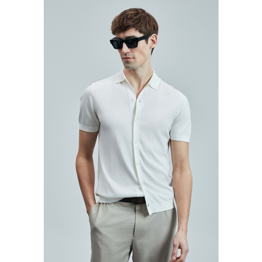 Lufian 111090132 Hector Erkek Modal Karışımlı Kazak Gömlek Erkek Gömlek