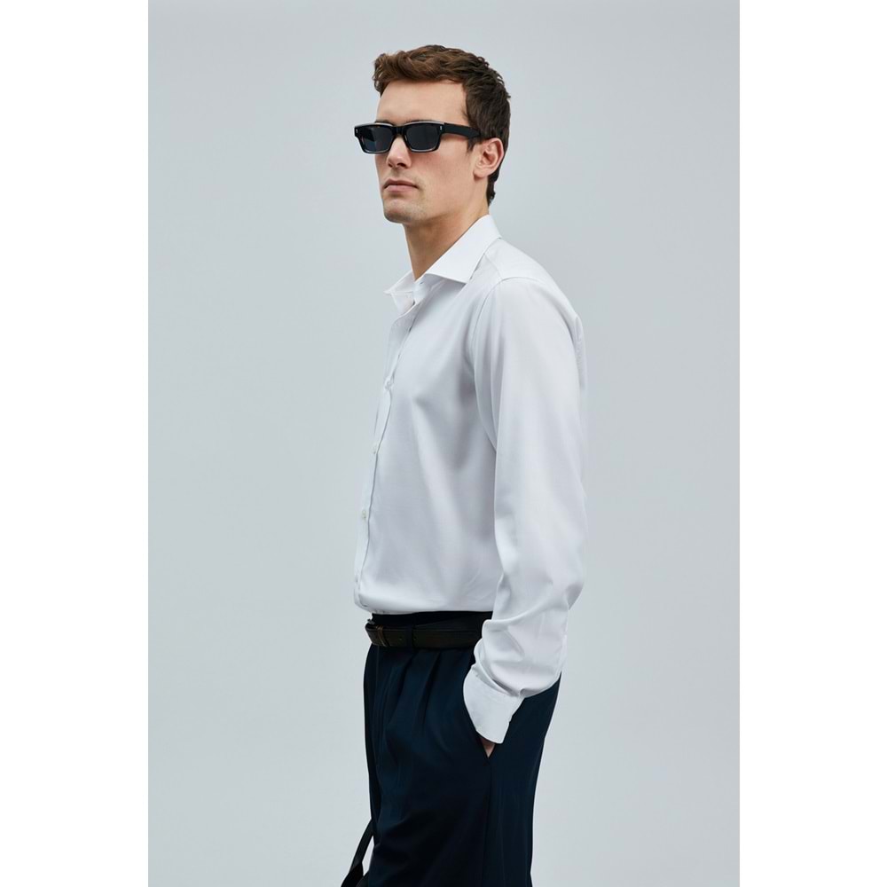 Lufian 111010636 Next Lyocell Karışımlı Gömlek Regular Fit Erkek Gömlek