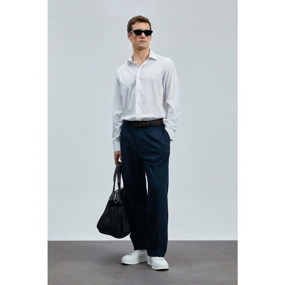 Lufian 111010636 Next Lyocell Karışımlı Gömlek Regular Fit Erkek Gömlek