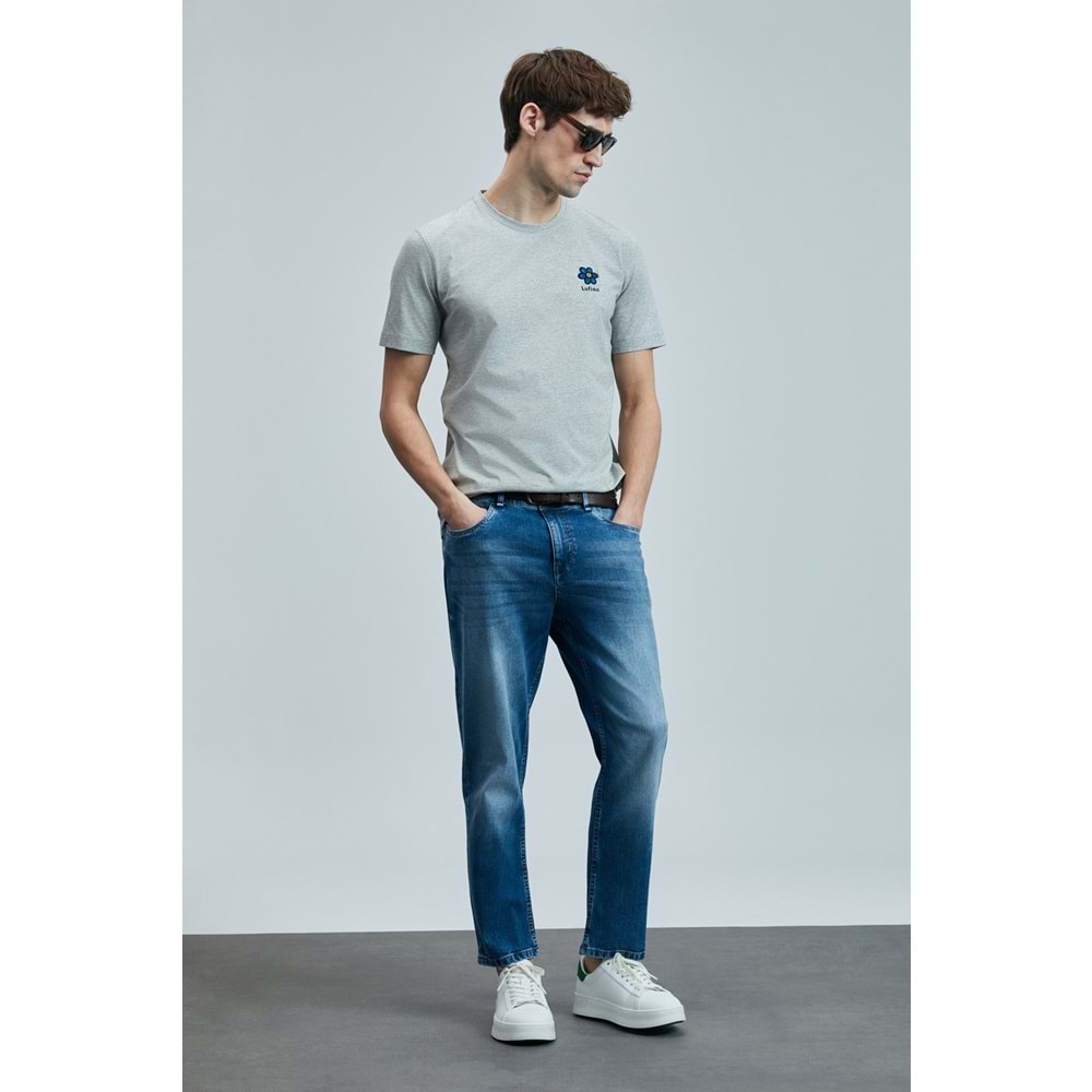 Lufian 111200204 Orlando Smart Jean Erkek Pantolon Slim Fit Erkek Kot Pantolon