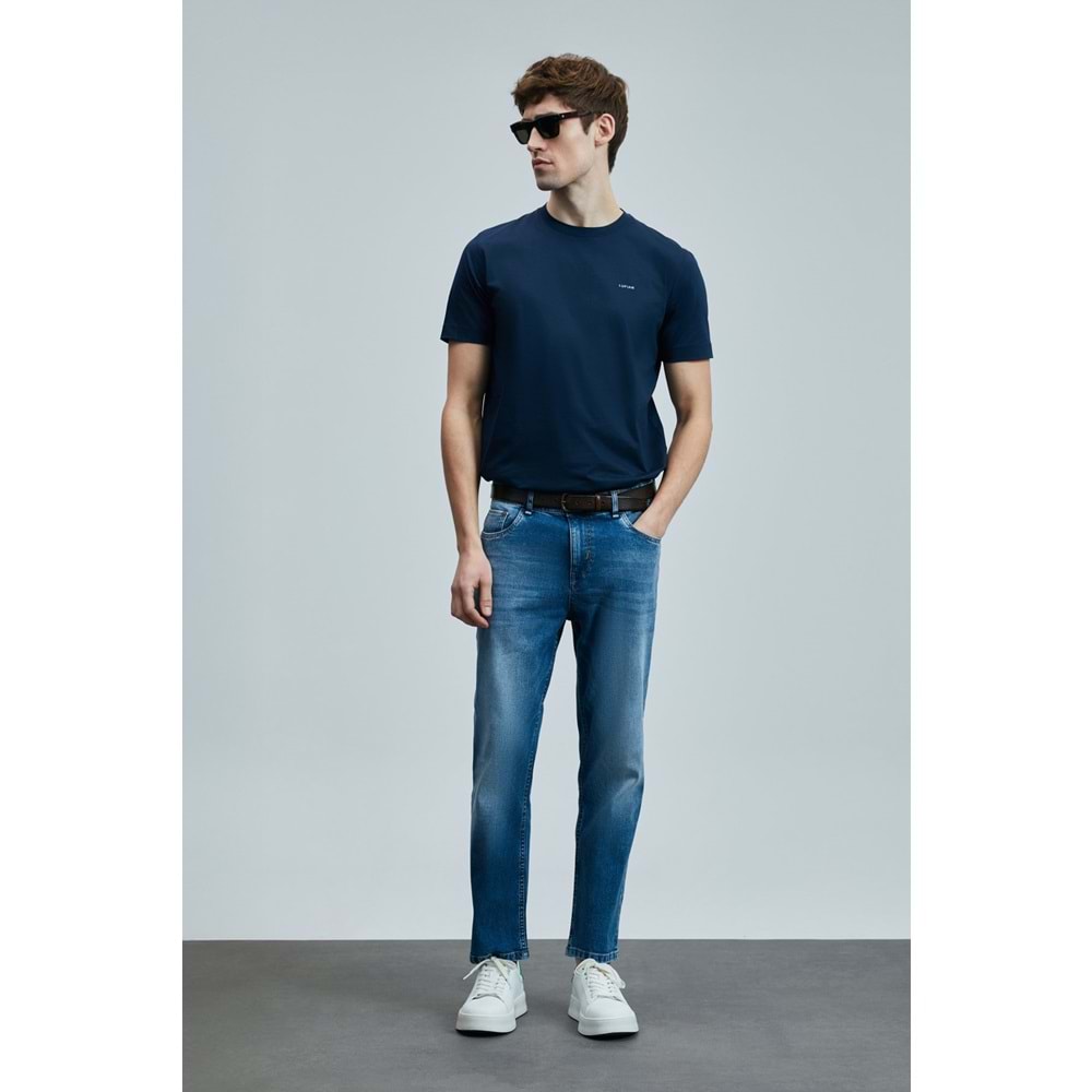 Lufian 111200204 Orlando Smart Jean Erkek Pantolon Slim Fit Erkek Kot Pantolon