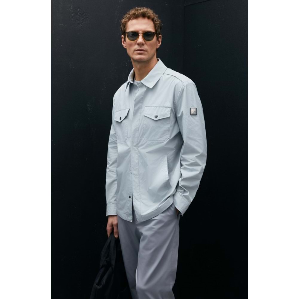 Lufian 111120067 Alex Mevsimlik İnce Yağmurluk Gömlek Erkek Mont