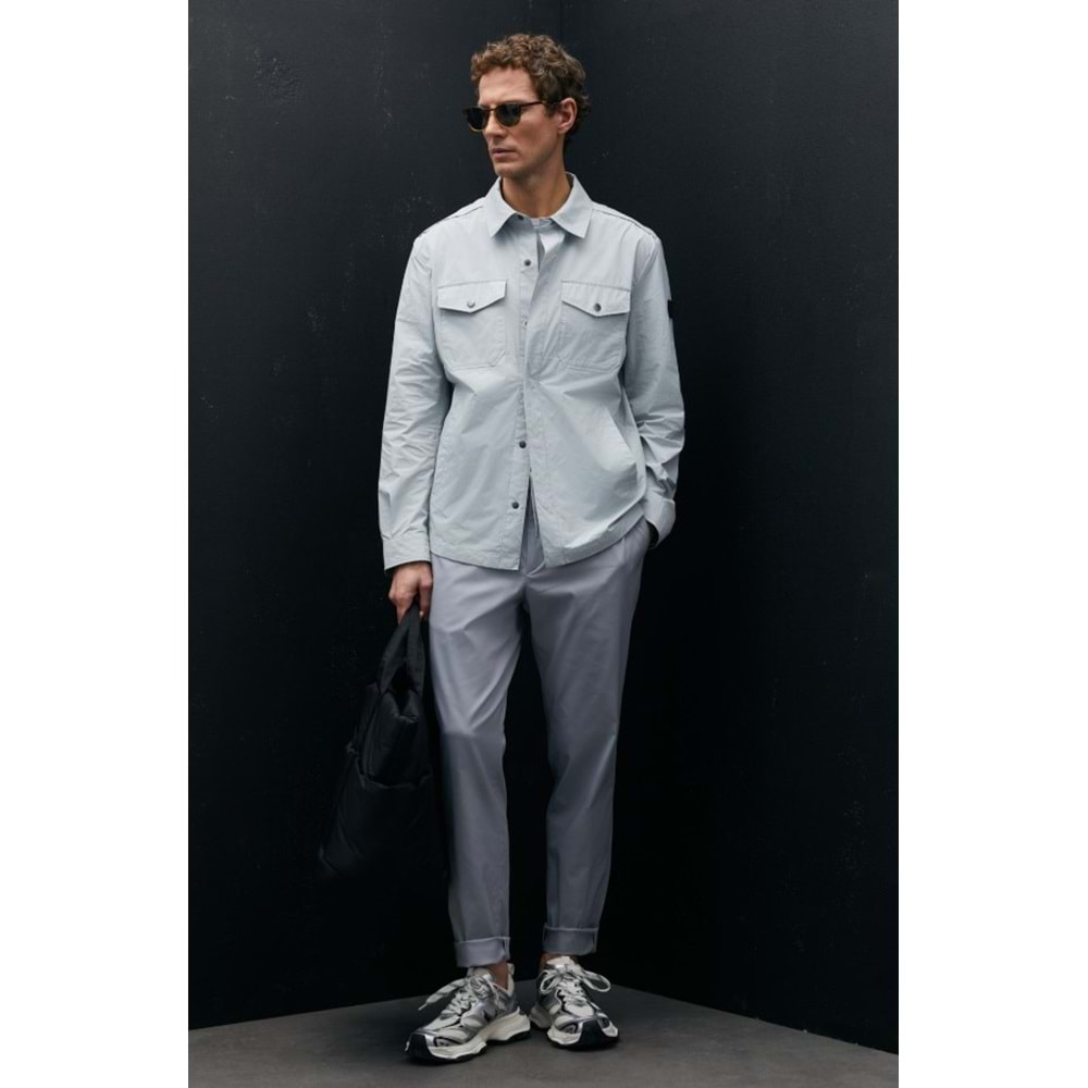 Lufian 111120067 Alex Mevsimlik İnce Yağmurluk Gömlek Erkek Mont