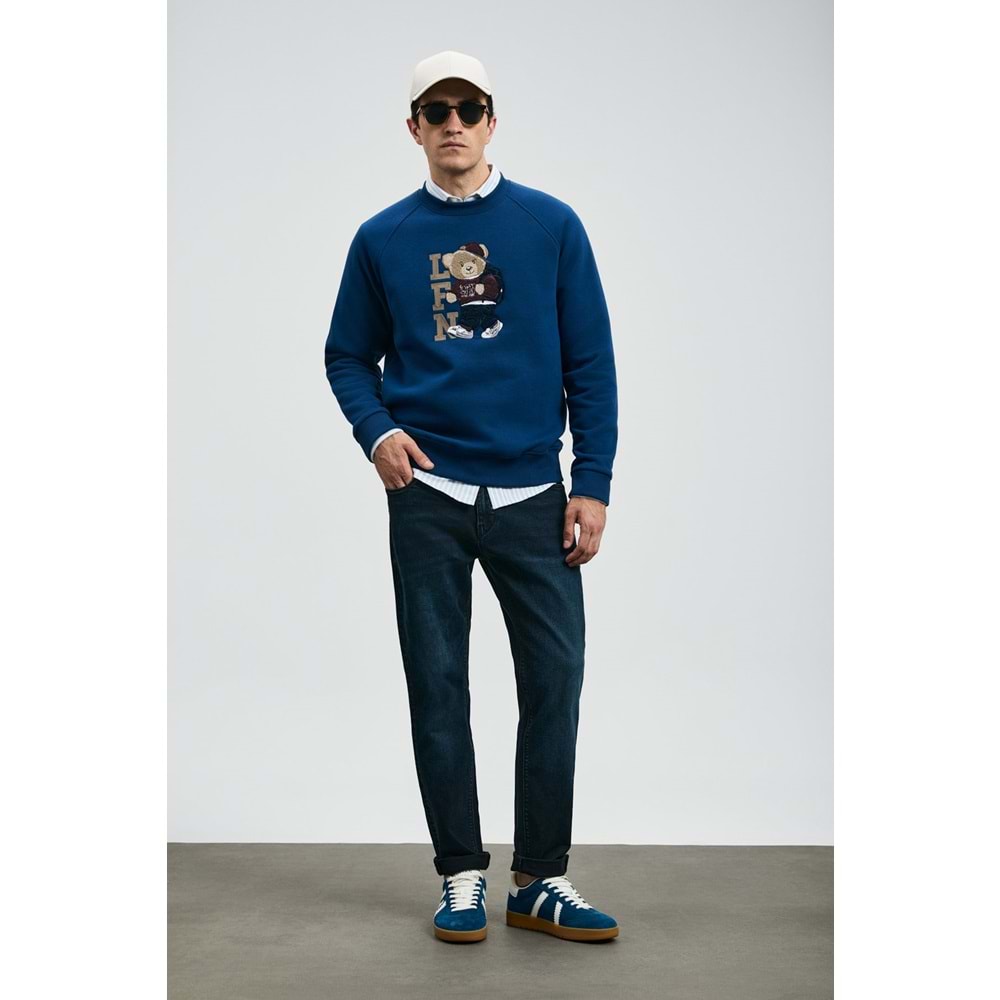 Lufian 112200235 Andrea Spor Jean Erkek Pantolon Slim Fit Erkek Kot Pantolon