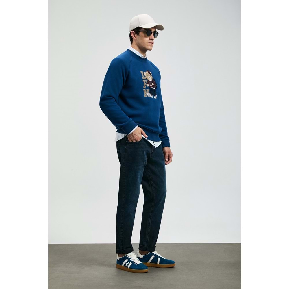 Lufian 112200235 Andrea Spor Jean Erkek Pantolon Slim Fit Erkek Kot Pantolon