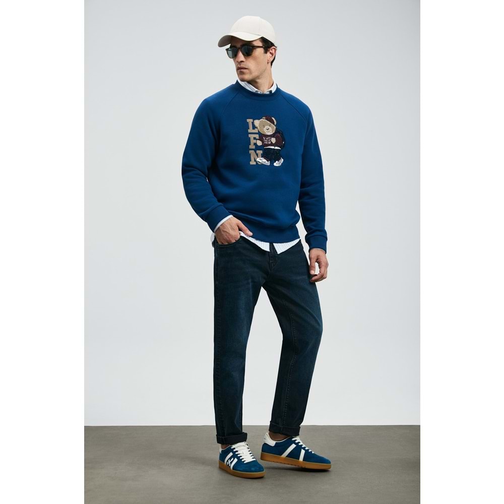 Lufian 112200235 Andrea Spor Jean Erkek Pantolon Slim Fit Erkek Kot Pantolon