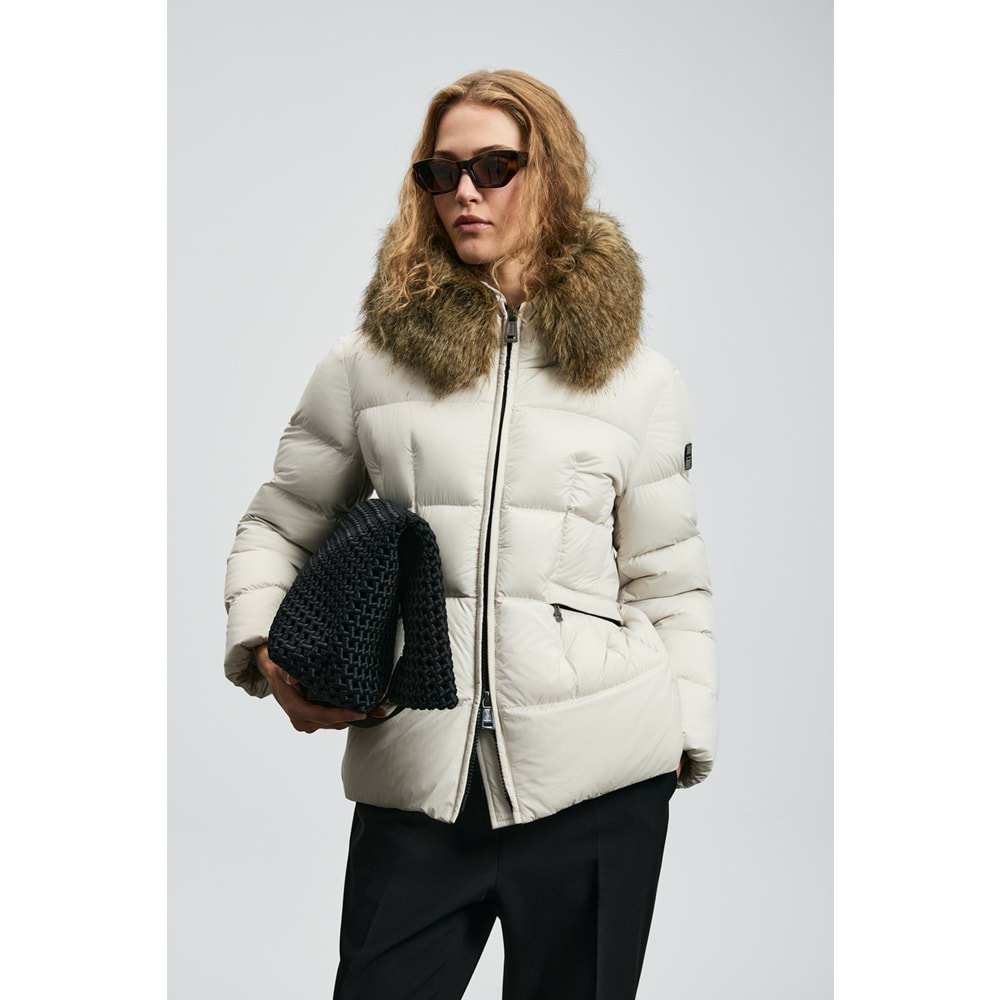 Lufian 122120042 Klemantın Kaz Tüyü Kadın Mont