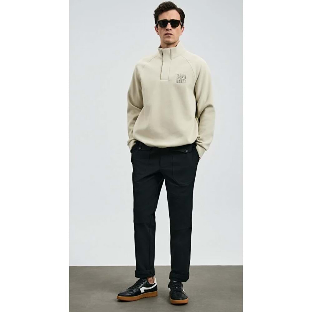 Lufian 112190346 Tom Fashion Slim Fit İçi Polarlı Kargo Pantolonu Erkek Pantolon